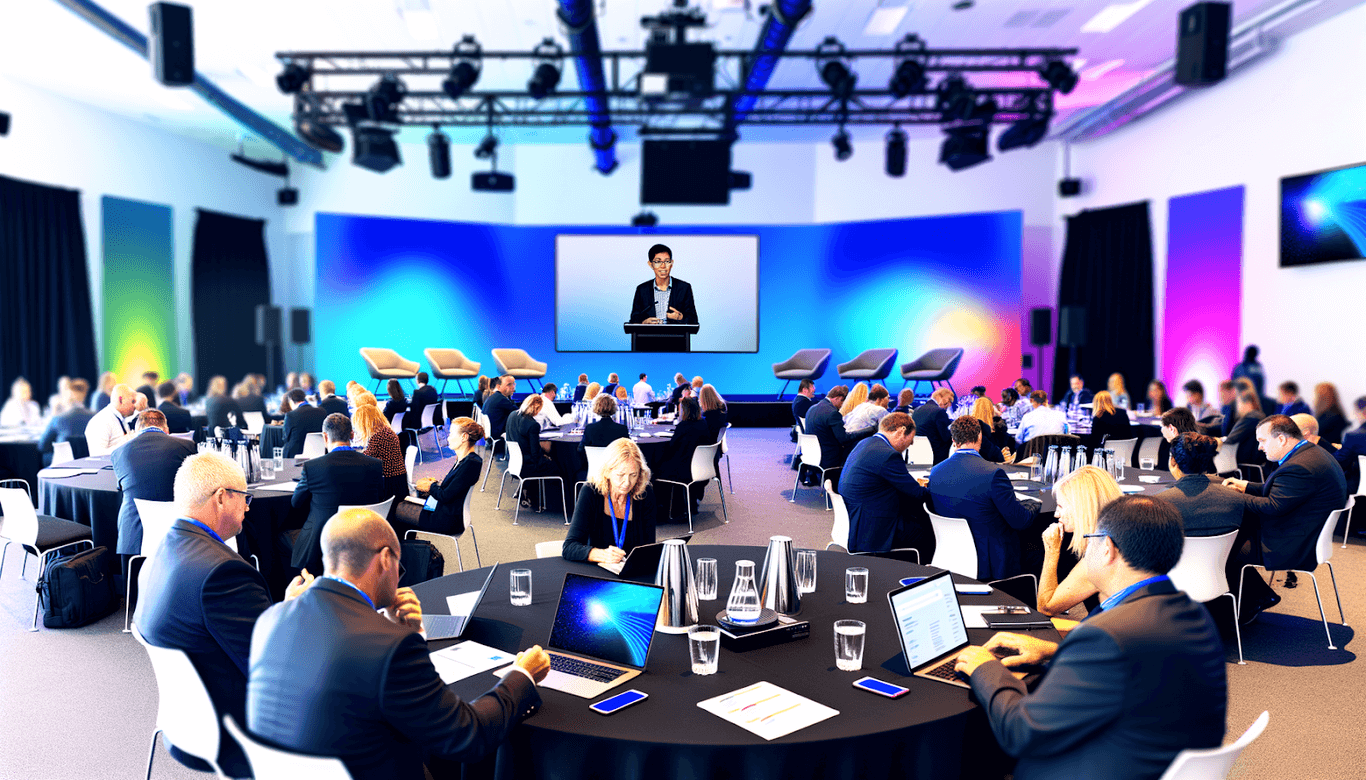 Corporate Event Venue with Professional AV Setup