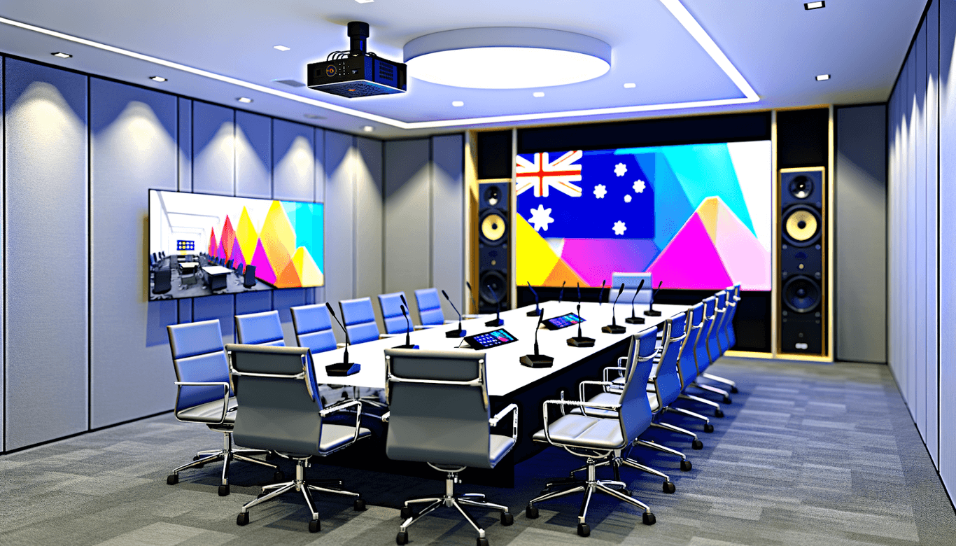 Modern Conference Room with Advanced AV Equipment