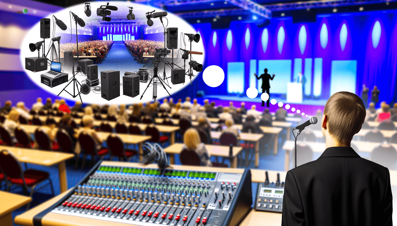 Professional Audio-Visual Equipment at Event