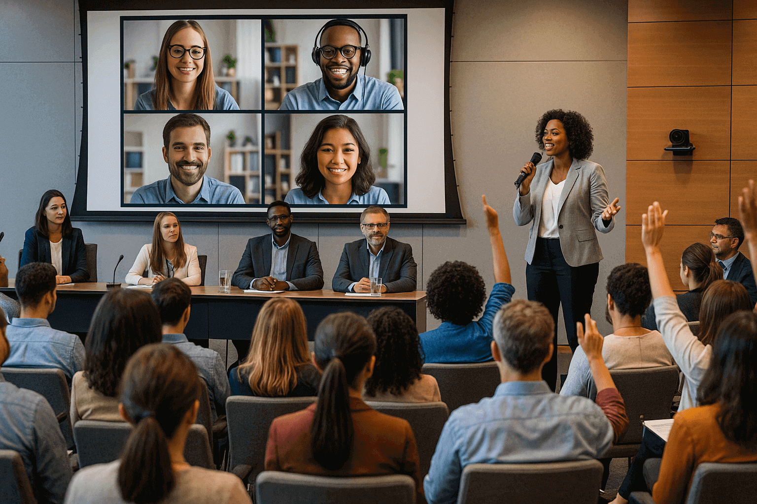 Engaging Atmosphere of a Hybrid Conference